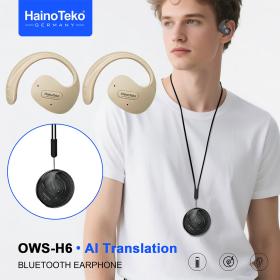 Écouteurs Bluetooth haute résolution Haino Teko OWS-H6 avec traduction IA – سماعات لاسلكية بخاصية الترجمة الفورية