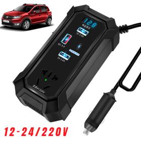 Inverter de voiture 12V 24V à 220V multiports super fast charge – محول التيار الكهربائي في السيارة