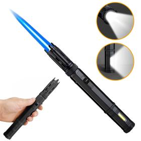 Briquette à gaz portable extra long rechargeable avec torche – موقد نار محمول مع مصباح