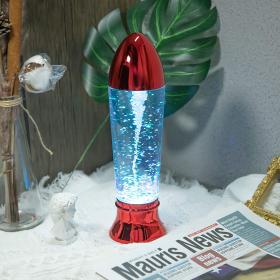 Lampe LED flocon de neige magique rotatif RGB Décoration de chambre à coucher